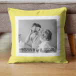 Modernes Foto Gelb Einfach Liebliches Geschenk Kissen<br><div class="desc">Modernes Foto Gelb Einfach Liebliches Geschenk</div>
