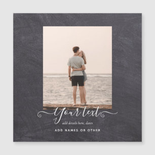 Modernes FOTO-Geschenk Benutzerdefiniertes Chalkbo Magnetkarte