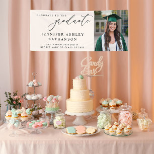 Modernes Foto-Graduate-Banner - Weiß Banner