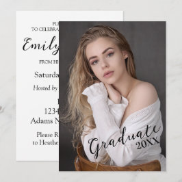 Modernes Foto Graduate Karte