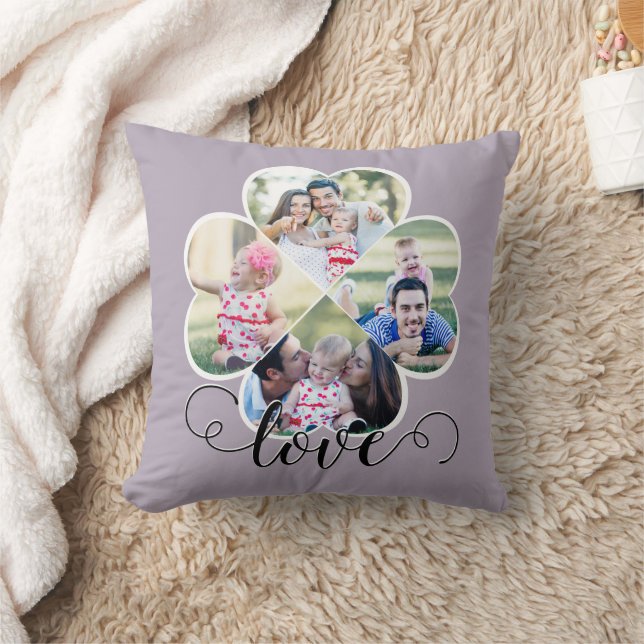 Modernes Foto Herzliche Liebe Kissen (Decke)