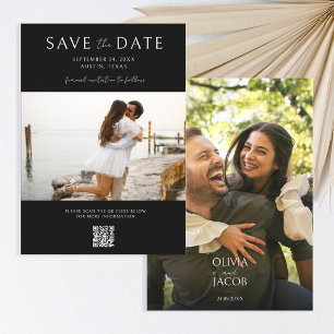Modernes Foto Hochzeit rettet das Datum Save The Date