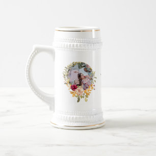 Modernes FOTO Hochzeitstag - JEDES JAHR Bierglas