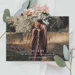 Modernes Foto Hochzeitsvorlage Save the Date Postc<br><div class="desc">Minimales Foto mit einfachem Textlayout (Testtag 2022)</div>