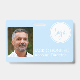 MODERNES FOTO IDENTIFICATION Business LOGO BLUE Ausweis