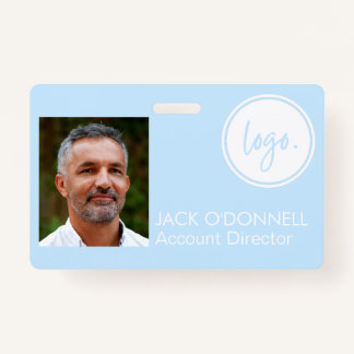 MODERNES FOTO IDENTIFICATION Business LOGO BLUE Ausweis