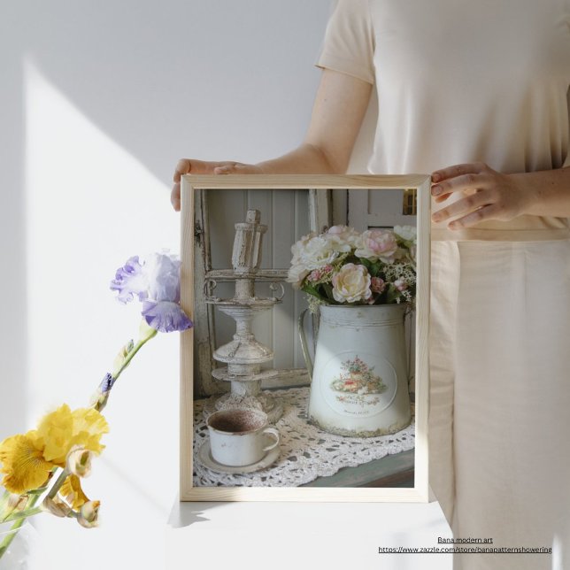 Modernes Foto im Vintagen Shabby Chic Poster (Von Creator hochgeladen)