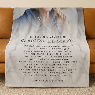 Modernes Foto in der Liebe zum Gedächtnis Fleecedecke