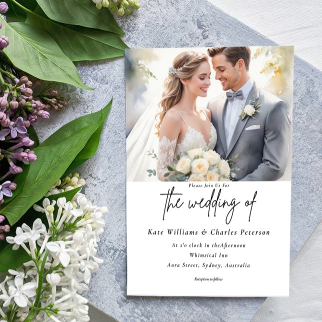 Modernes Foto kundenspezifischer QR-Code Einladung (Von Creator hochgeladen)