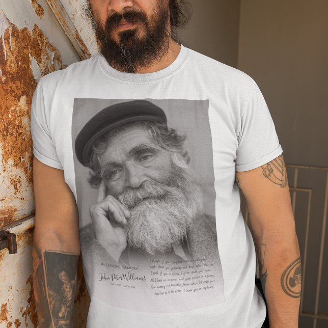 Modernes Foto-Memorial T-Shirt (Von Creator hochgeladen)