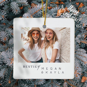 Modernes Foto Minimalistisch Best Friends BESTE FR Keramikornament