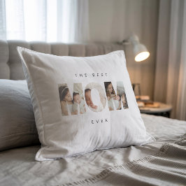 Modernes Foto Minimalistisch Beste Mama Kopfkissen Kissen