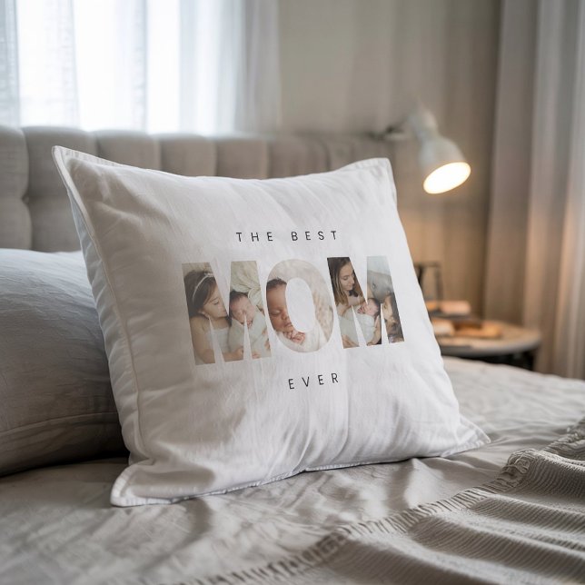 Modernes Foto Minimalistisch Beste Mama Kopfkissen Kissen (Von Creator hochgeladen)