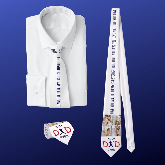Modernes Foto mit 4 Familienmitgliedern Bester Vat Krawatte (Von Creator hochgeladen)