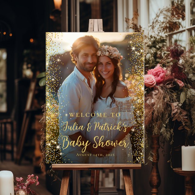 Modernes Foto mit Babydusche Poster (Von Creator hochgeladen)