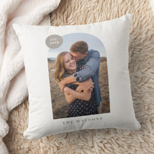 Modernes Foto mit Bogenrahmen - Grau Kissen