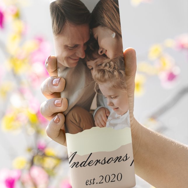 Modernes Foto mit Personalisiertem Namen Thermosbecher (Von Creator hochgeladen)