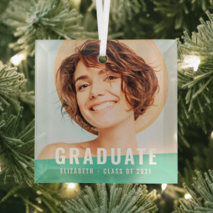 Modernes Foto mit schlichtem, individuellem Gradua Ornament Aus Glas