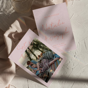Modernes Foto mit Whimsical Pastel Save The Date