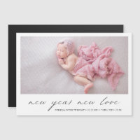 Modernes Foto Niedlich Holiday Birth Ankündigung