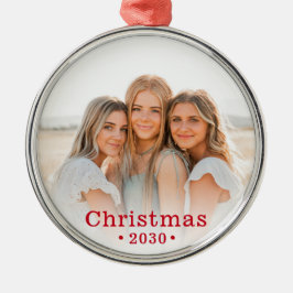 Modernes Foto Ornament Aus Metall
