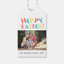 Modernes Foto Osterfest Personalisiert Geschenkanhänger