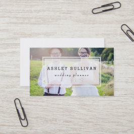 Modernes Foto Overlay | Hochzeitskarte Visitenkarte