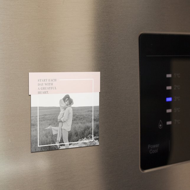 Modernes Foto Pastel Pink Familie Liebliches Gesch Magnet (Von Creator hochgeladen)