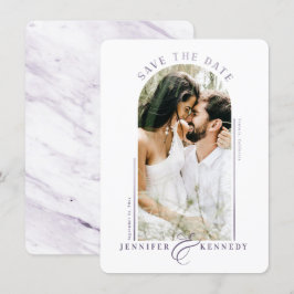 Modernes Foto Rahmen Lilac Lila Marbella Zurück Save The Date