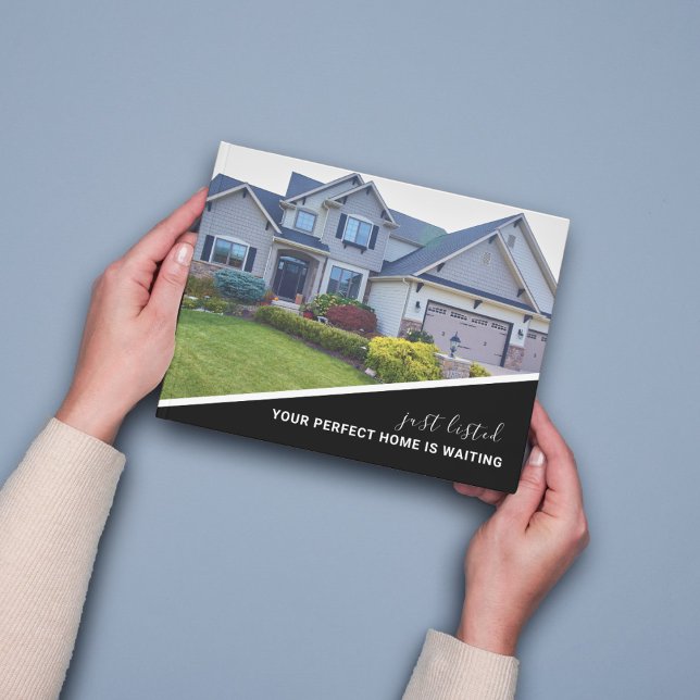 Modernes Foto Real Anwesen Marketing Postkarte (Real Estate Marketing Postcard)