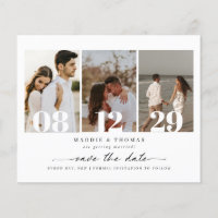 Modernes Foto Save the Date Einladung