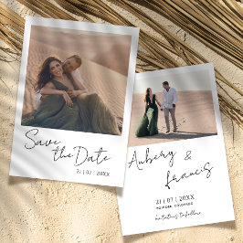 Modernes Foto Save the Date für Hochzeitsfeiern