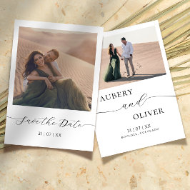 Modernes Foto Save the Date Hochzeit