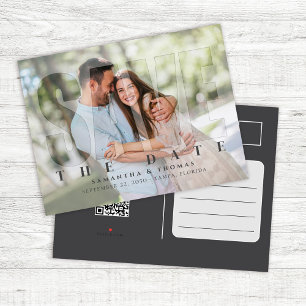 Modernes Foto Save the Date Hochzeit nach Maß Ankündigungspostkarte