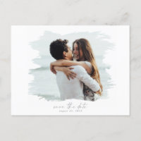 Modernes Foto Save the Date PostCard