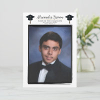 Modernes Foto Schwarzer Rahmen Trendy Graduation C