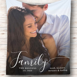 Modernes Foto Script Couple Family Liebe Datum Sherpadecke