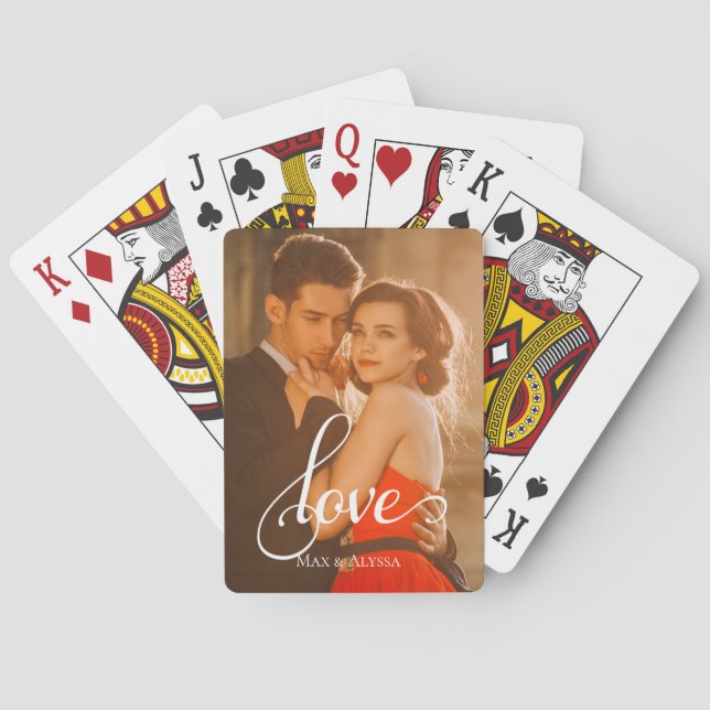 Modernes Foto Spielkarten (Rückseite)