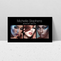 Modernes Foto Trio für Makeup Artists Black