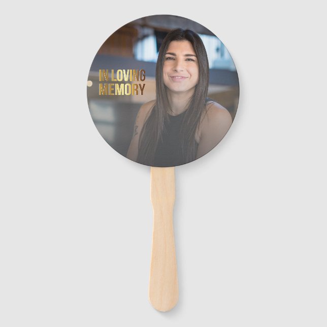 Modernes Foto- und Beerdigungsprogramm Fächer (Vorderseite)