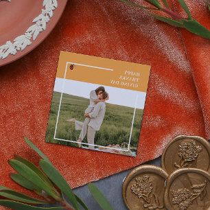 Modernes Foto und ein gutes Erntedankfest Geschenkanhänger