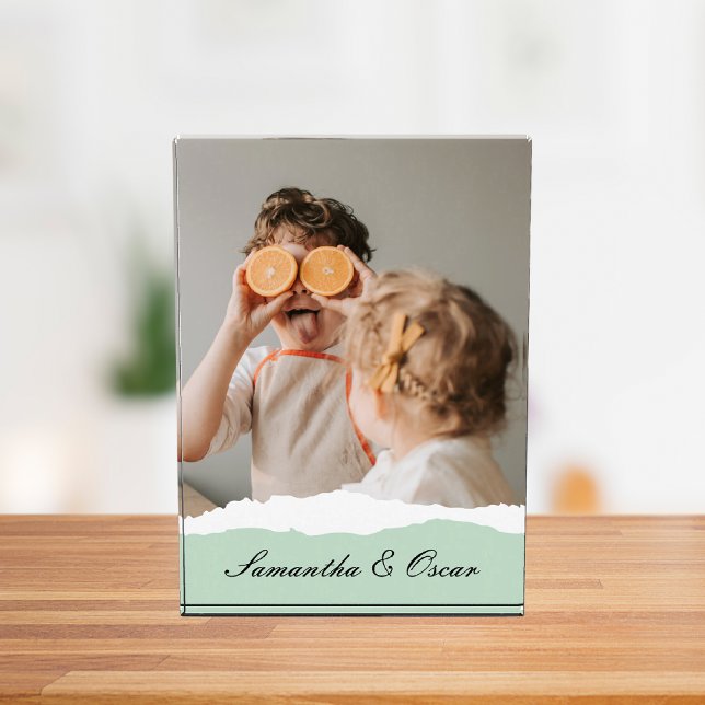 Modernes Foto und Personalisierter Name Minze Gesc (Von Creator hochgeladen)