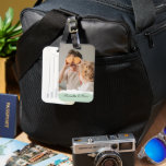 Modernes Foto und Personalisierter Name Minze Gesc Gepäckanhänger<br><div class="desc">Das moderne Foto mit Personalisierten Namen und Mint Geschenk! Dieses einzigartige und nachdenkliche Geschenk ist dazu gedacht, die besonderen Momente Ihrer Familie zu feiern und zu schätzen.Gönnen Sie sich mit dem modernen Foto und dem Personalisierten Namensschild ein Geschenk von gepflegten Erinnerungen und personalisierter Süße. Es ist eine sinnvolle und reizvolle...</div>