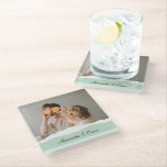 Modernes Foto und Personalisierter Name Minze Gesc Glasuntersetzer<br><div class="desc">Das moderne Foto mit Personalisierten Namen und Mint Geschenk! Dieses einzigartige und nachdenkliche Geschenk ist dazu gedacht, die besonderen Momente Ihrer Familie zu feiern und zu schätzen.Gönnen Sie sich mit dem modernen Foto und dem Personalisierten Namensschild ein Geschenk von gepflegten Erinnerungen und personalisierter Süße. Es ist eine sinnvolle und reizvolle...</div>