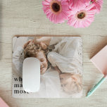 Modernes Foto und was zählt am meisten positive Zi Mousepad<br><div class="desc">Das Produkt "Modern Foto & What Matters Most Positive Quote", exklusiv auf Zazzle erhältlich! Dieses einzigartige und inspirierend Produkt verbindet den Power moderner Fotografie mit einem positiven Zitat, das uns daran erinnert, was wirklich im Leben wichtig ist.Das Produkt "Modernes Foto & Was zählt Am meisten Positives Zitat" ist in verschiedenen...</div>