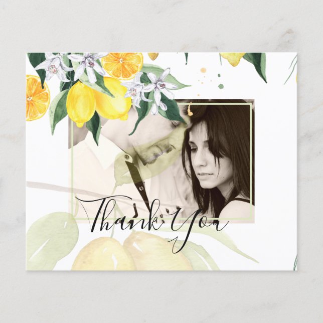 Modernes Foto Vielen Dank für Ihr Hochzeitkarten L Flyer (Vorne)