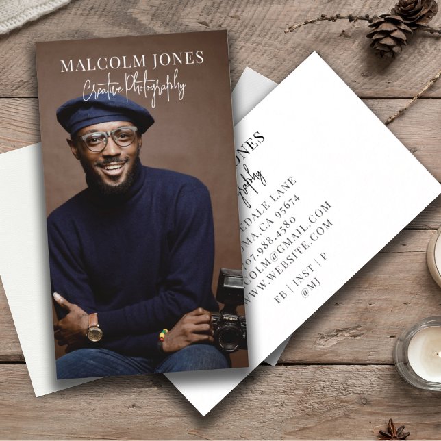 Modernes Foto Visitenkarte (Von Creator hochgeladen)