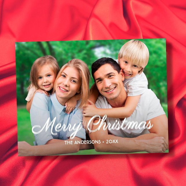 Modernes Foto Weihnachten Elegante Schrift (Von Creator hochgeladen)