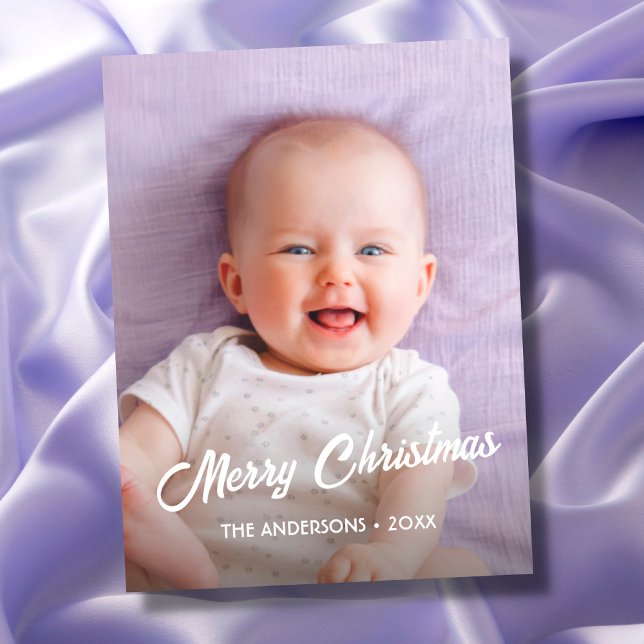 Modernes Foto Weihnachten Elegante Schrift Persona (Von Creator hochgeladen)
