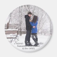 Modernes Foto Winter Save the Date